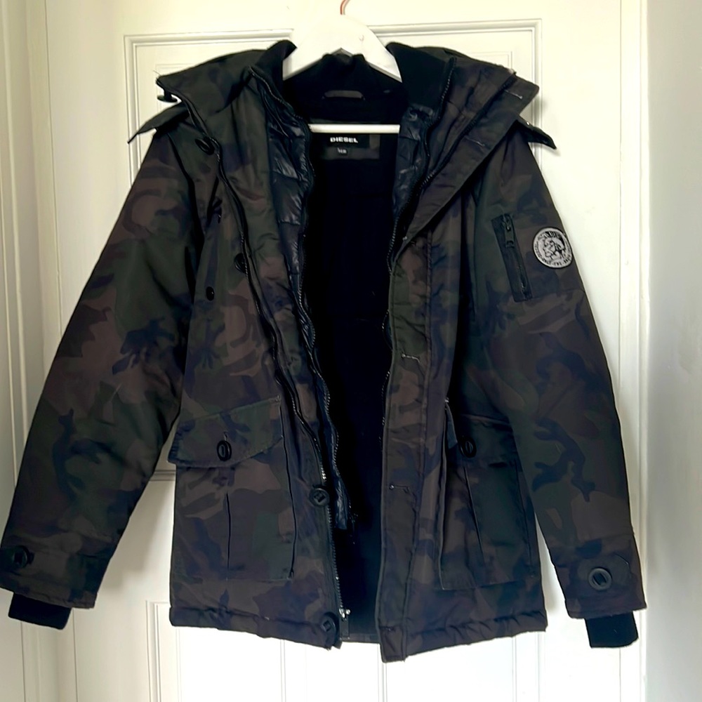 Diesel warm ski boy jacket!! Size youth 14/16
